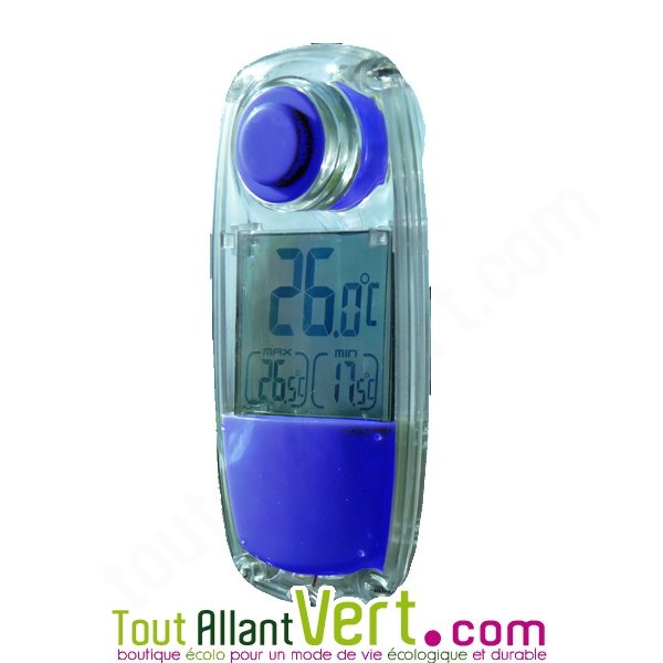 Thermomètre solaire digitale intérieur et extérieur achat vente écologique  - Acheter sur