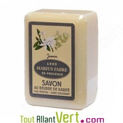 Savonnette de Marseille au Jasmin et beurre de karit, Marius Fabre, 250g