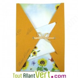 Papier  lettre Tournesol 100% recycl