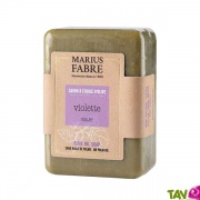 Savonnette de Marseille à la Violette et huile d'olive, Marius Fabre, 250g