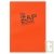 Bloc uni recyclé A5 orange Demi Zap Book