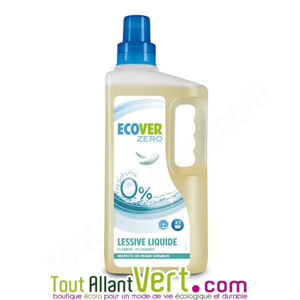 Lessive liquide sans parfum pour peaux sensibles, 1,5l Ecover achat vente  écologique - Acheter sur