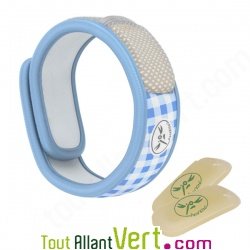 Bracelet anti-moustiques Parakito aux huiles essentielles Vichy Bleu