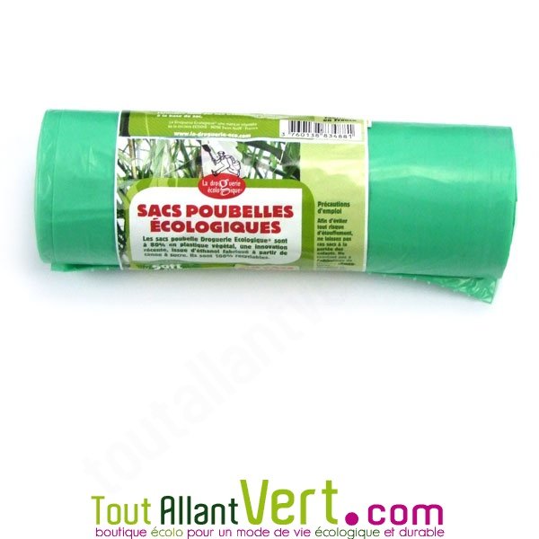 Sacs Poubelle 50L Recyclé vert x500