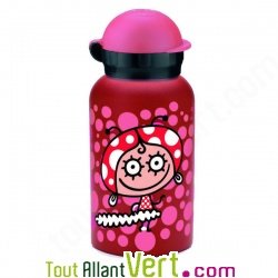 Gourde enfant inox 0,35 litre fille flamenco sans bisphnol A ni revtement, Laken