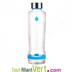 Gourde en verre souffl et bouchon inox, 570 ml