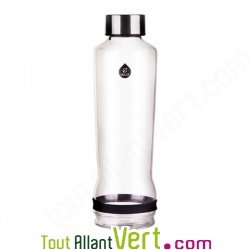 Gourde en verre souffl et bouchon inox, 570 ml