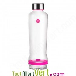 Gourde en verre souffl et bouchon inox, 570 ml
