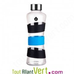 Gourde en verre avec bande silicone et bouchon inox, 550 ml