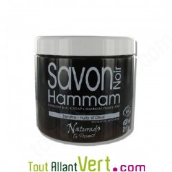 Savon noir du Hammam pour la peau à l\'huile d\'olive bio, 600ml