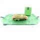 Sac ajustable et set de table Vert pour sandwich ou gouter, reutilisable