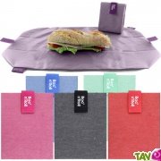 Emballage sandwich et set de table réutilisable et lavable, textile, 54 x 32cm