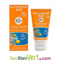 Lait solaire peaux sensibles, indice 50, tube de 50g