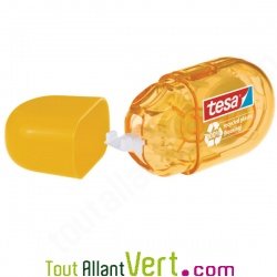 Mini Roller de correction recyclé jaune, Eco-Logo