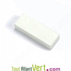 Gomme blanche rectangle en thermoplastique sans PVC