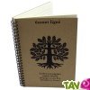 Carnet ligné Beige A5 à spirale 120 pages ivoires recyclées, 90g