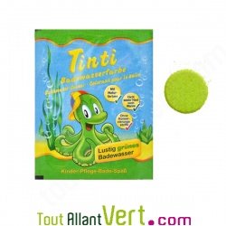 Tinti - Pastille colorante vert pour le bain 4.5g