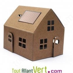 Mini maison solaire en carton  monter