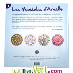 Mandala détente pour Adultes, coloriage en papier recyclé