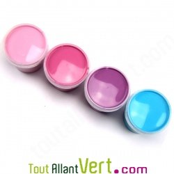 Peinture aux doigts cologique - Rose, Rose fonc, Mauve et Turquoise