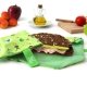 Sac sandwich enfant reutilisable et lavable, vert