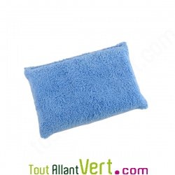 Eponge microfibres bleu pour nettoyage écolo 14cm x 10 cm