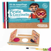 Kit maquillage bio enfant 3 couleurs, Pirate et Coccinelle