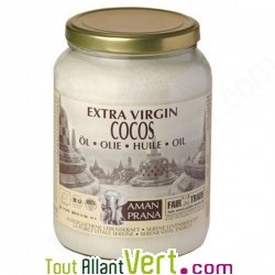 Huile vierge de noix de coco Bio, 1600ml