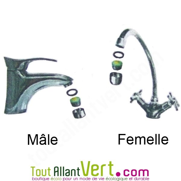 Réducteur d'eau mâle pour robinet 5 litres, débit constant achat vente  écologique - Acheter sur