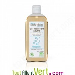Gel moussant neutre bio, 3 en 1 douche,shampoing,bain, 250ml, Centifolia