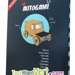 Autogami, Petite voiture solaire en carton  monter