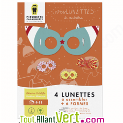 Kit de fabrication papier Mes Lunettes de vedettes Pirouette Cacahouète