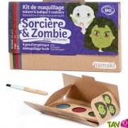 Kit maquillage bio enfant 3 couleurs, Sorcière et Zombie