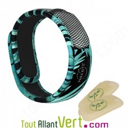 Bracelet anti-moustiques aux huiles essentielles Feuilles Parakito