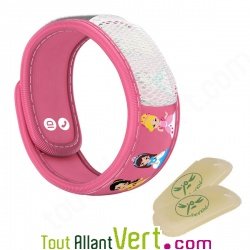 Bracelet anti-moustiques aux huiles essentielles Parakito Princesse pour enfant de 3  7 ans