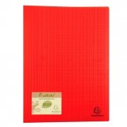 Protège documents en polypro recyclé Rouge, 20 pochettes, Forever