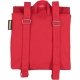Sac  dos enfant en coton bio Caribou rouge, 23 x 27 x 7,5 cm