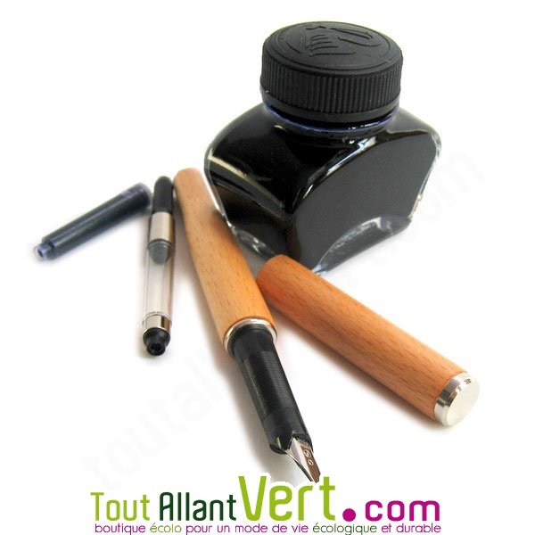 Ensemble stylo plume + recharge écologique achat vente écologique