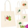 Tote bags, sacs en coton bio imprimés fruits ou légumes, 5 modèles, Ah table!