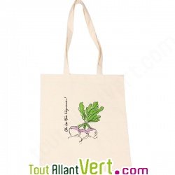 Tote bags, sac en coton bio illustré de navets oh les bios légumes!, Ah table!