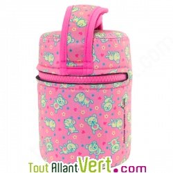 Lunch Box isotherme inox avec housse Souris Rose, 0,5L