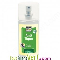 Spray anti-tiques répulsif cutané, protection naturelle 100ml