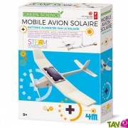 Kit construction Mobile avion solaire, jeu sur l'énergie solaire 5 ans+