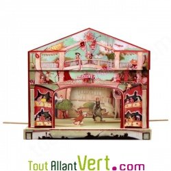 Jeu imitation Mon Petit Thtre miniature  l\'Italienne, carton, pour enfant, 7 ans et +