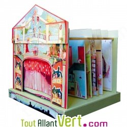 Jeu imitation Mon Petit Thtre miniature  l\'Italienne, carton, pour enfant, 7 ans et +