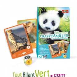 Jeu de 7 Familles Animaux Crazy Families Disney Nature, 5 ans+