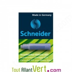 Lot de 3 cartouches d\'encre Bleue Maxx Eco 655 pour marqueurs effaçables Schneider