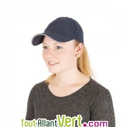 Casquette coton bio, bleue