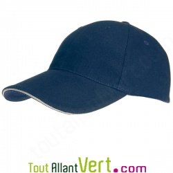 Casquette coton bio, bleue