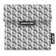 Pochette goter grise rutilisable et lavable ferme par velcro 18cm pour emporter son encas